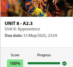 UNIT 8 [Appearance]