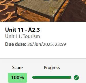 UNIT 11 [Tourism]
