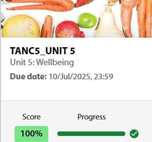 UNIT 5 [Wellbeing]